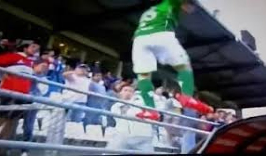 Арестован футболист, ударивший болельщика - ВИДЕО