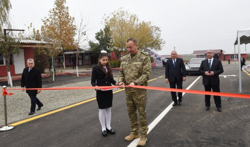 Füzulidə qəsəbələri birləşdirən yeni yol istifadəyə verilib - FOTOLAR