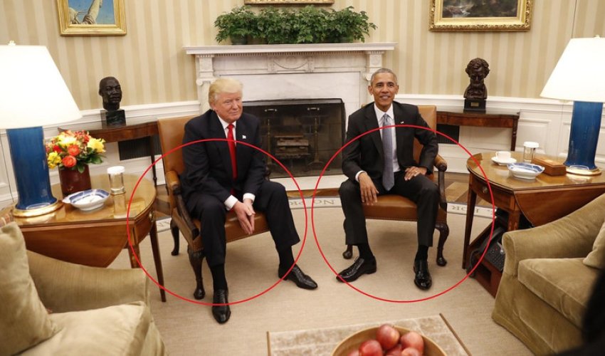 Bədən dili ekspertindən Obama və Tramp görüşünə maraqlı ŞƏRH