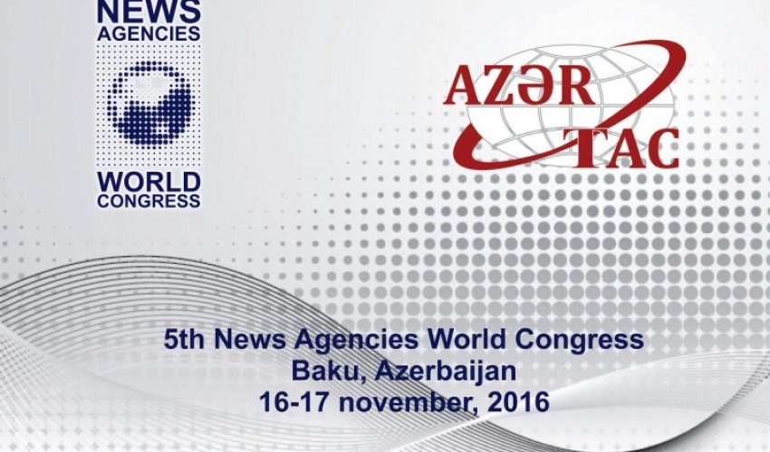 İlham Əliyev Dünya Xəbər Agentliklərinin V Konqresinin açılışında