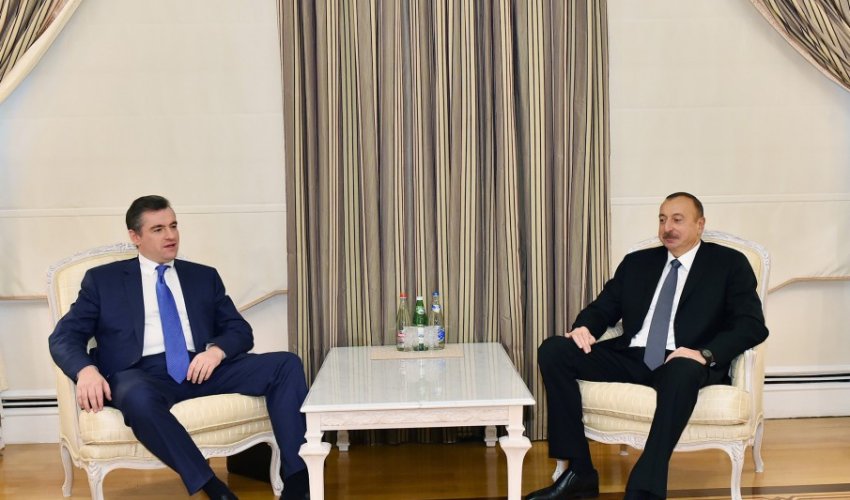 İlham Əliyev Leonid Slutskini qəbul etdi