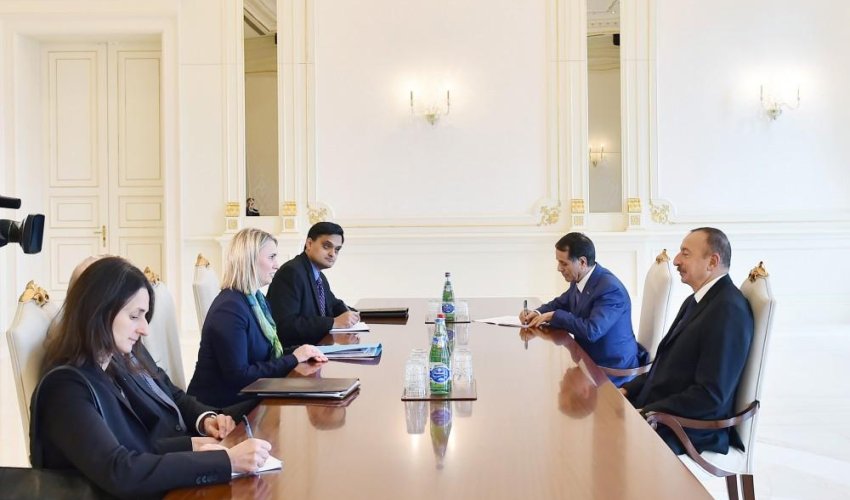 İlham Əliyev Bridcet Brinki qəbul etdi