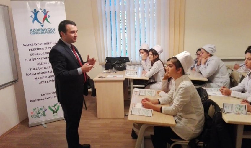 Şagirdlər tullantıların düzgün idarə olunması ilə bağlı maarifləndirilib - FOTOLAR