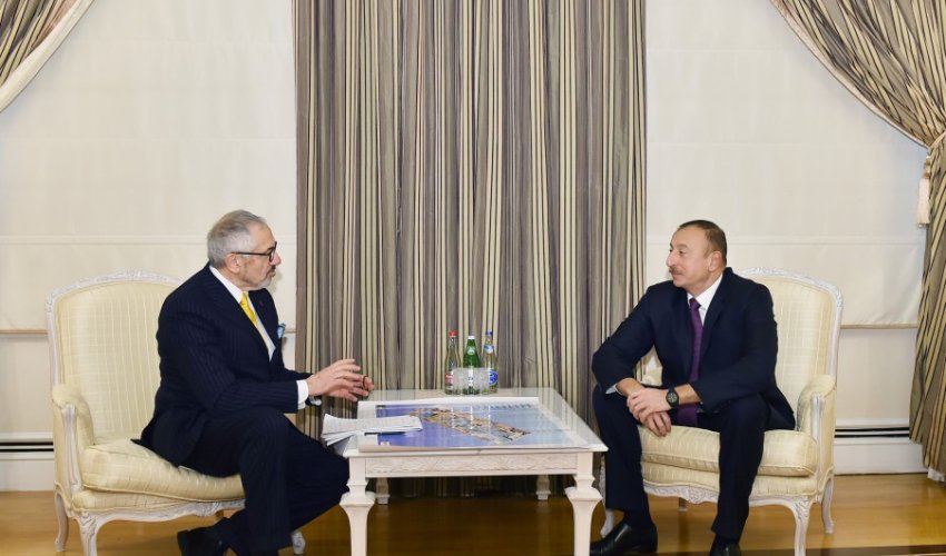 İlham Əliyev İtaliya şirkətinin rəhbərini qəbul edib