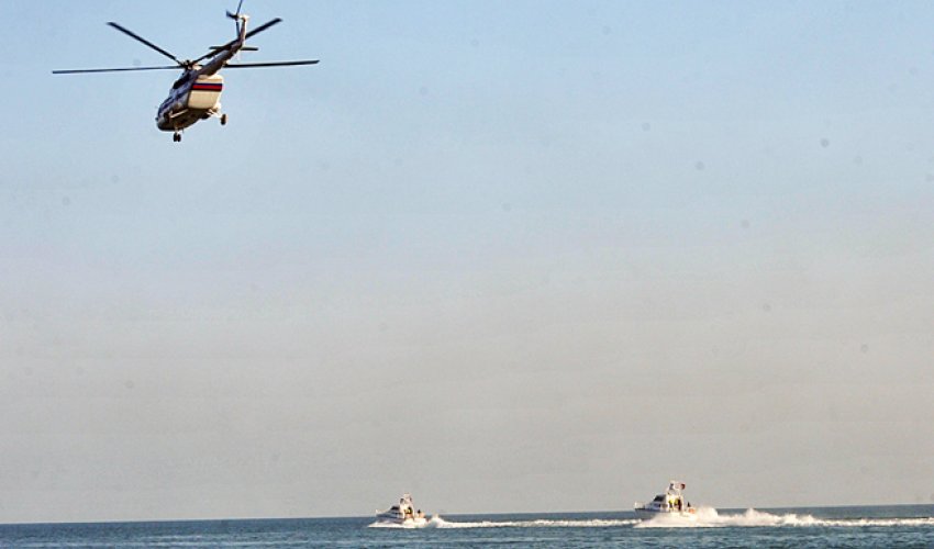 Search for oilmen missing in Caspian Sea continues