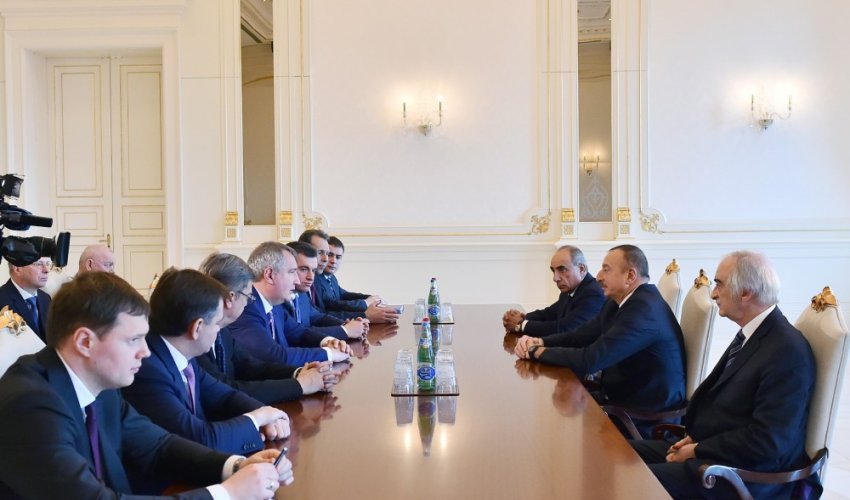 İlham Əliyev Rusiya baş nazirinin müavinini qəbul etdi