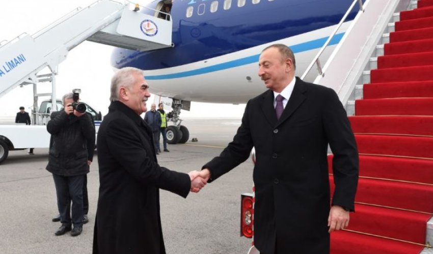 Azərbaycan prezidenti Naxçıvana səfər edib