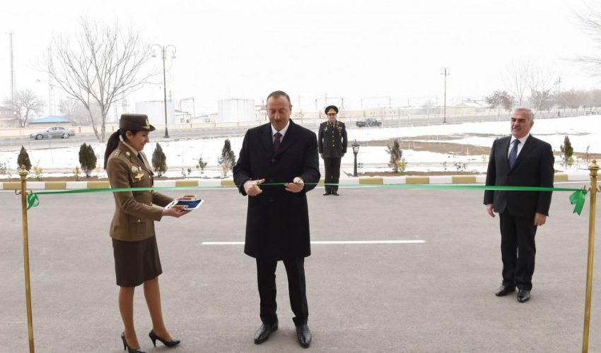 Naxçıvanda FHN əməkdaşları üçün tikilən bina istifadəyə verildi