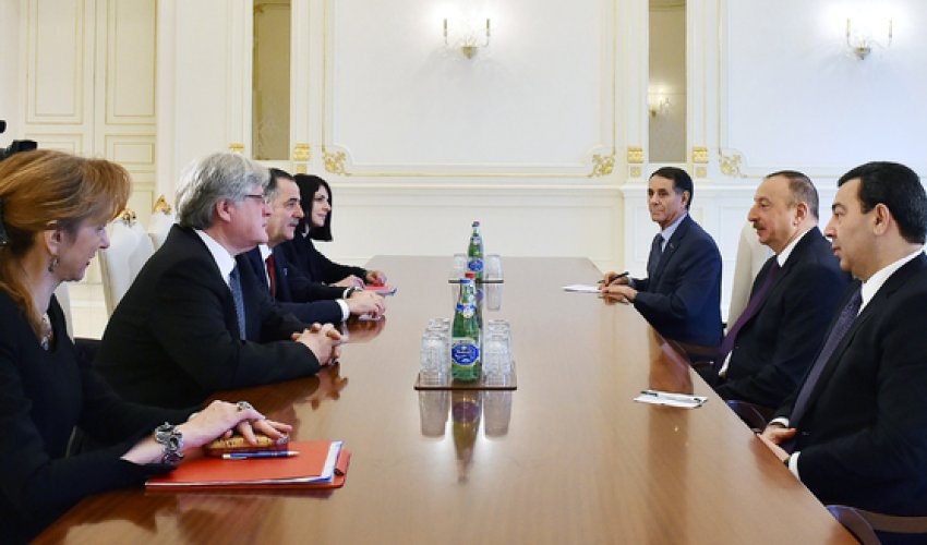 İlham Əliyev AŞPA nümayəndə heyətini qəbul edib