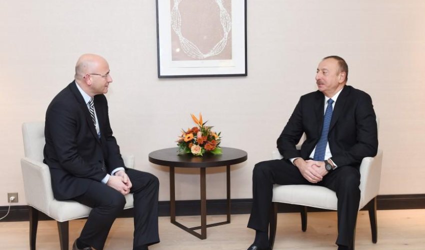 İlham Əliyev Geri Edrü Kumbe ilə görüşdü