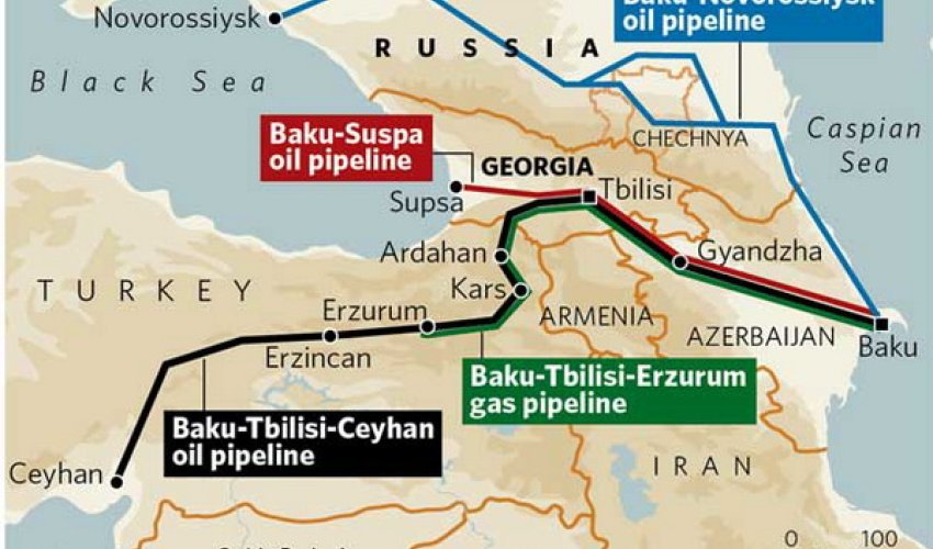Снизился экспорт нефти по н/п Баку-Супса