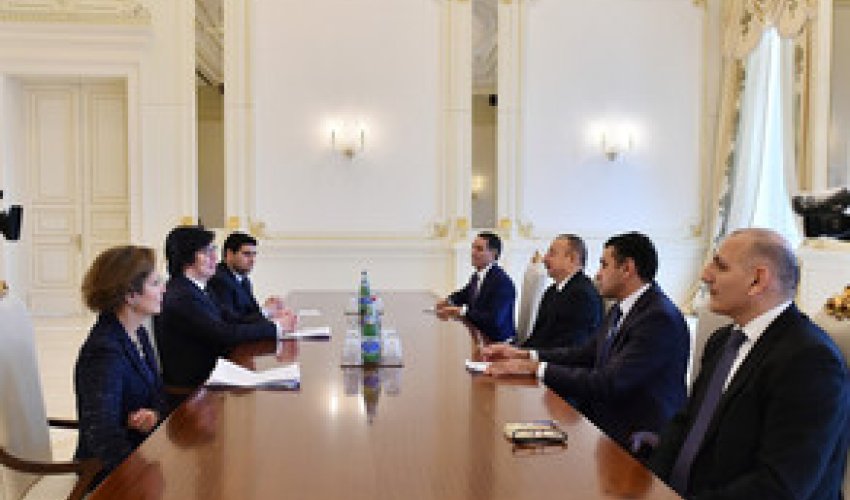 Prezident İlham Əliyev Fransanın Dövlət katibini qəbul edib