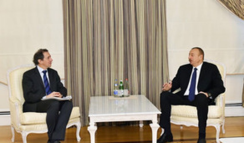 İlham Əliyev Siril Mülleri  qəbul edib