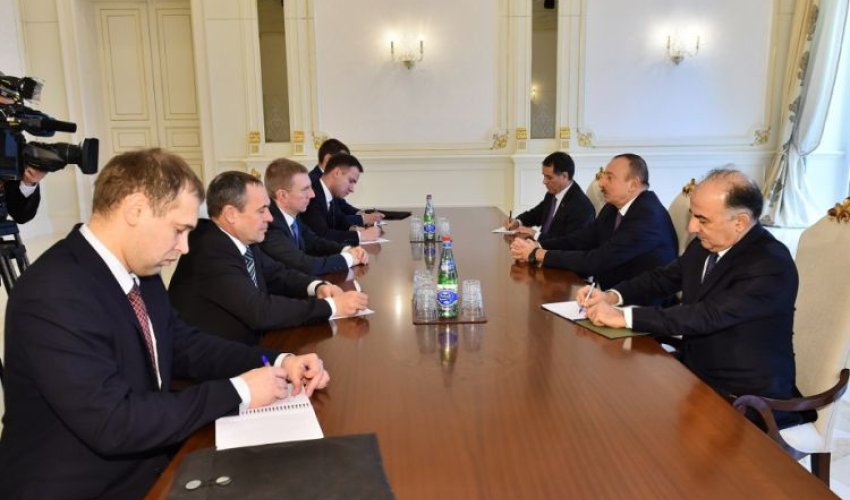 İlham Əliyev Latviya xarici işlər nazirini qəbul edib