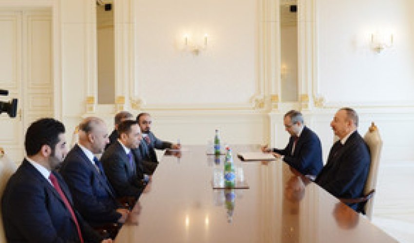 Prezident İlham Əliyev Qətərin təhsil və ali təhsil nazirinin başçılıq etdiyi nümayəndə heyətini qəbul edib