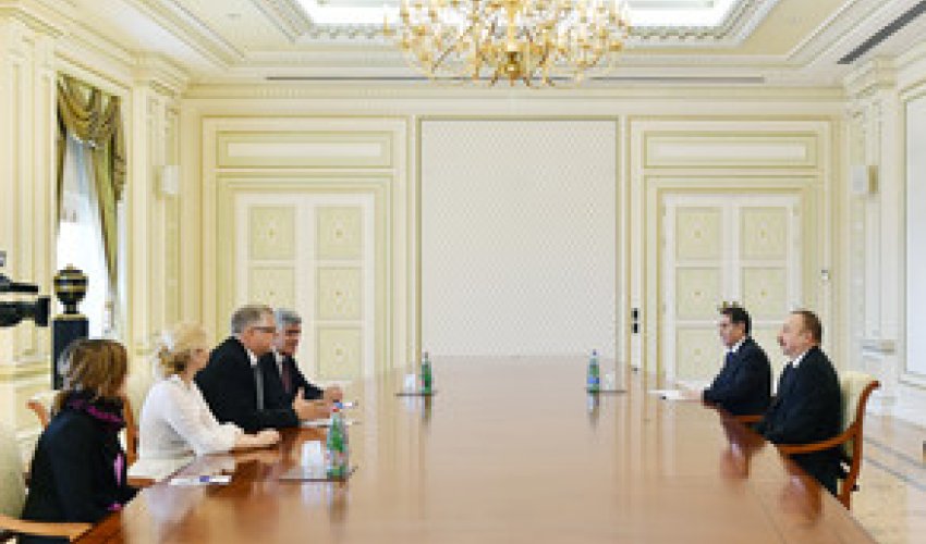 İlham Əliyev Herbert Salberi qəbul edib