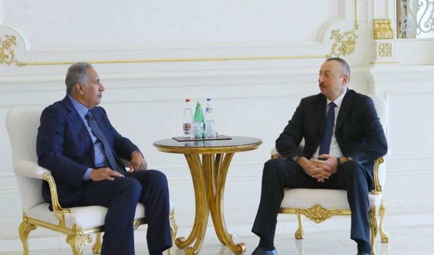İlham Əliyev Qətərin sabiq Baş nazirini qəbul edib