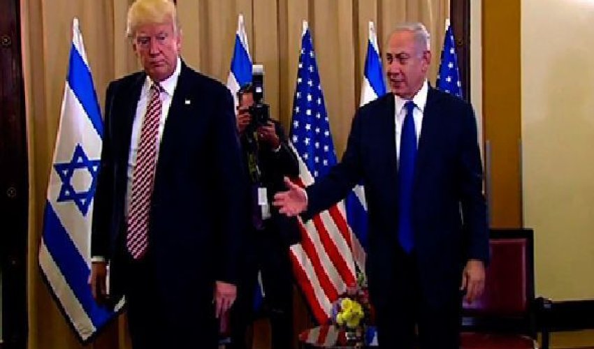 Tramp Netanyahunun əlini sıxmağı unutdu – VİDEO