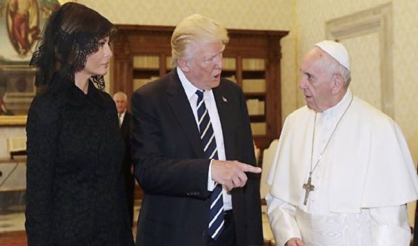 Roma Papası Melaniya Trampdan ərinin nə ilə qidalandığını soruşub – VİDEO