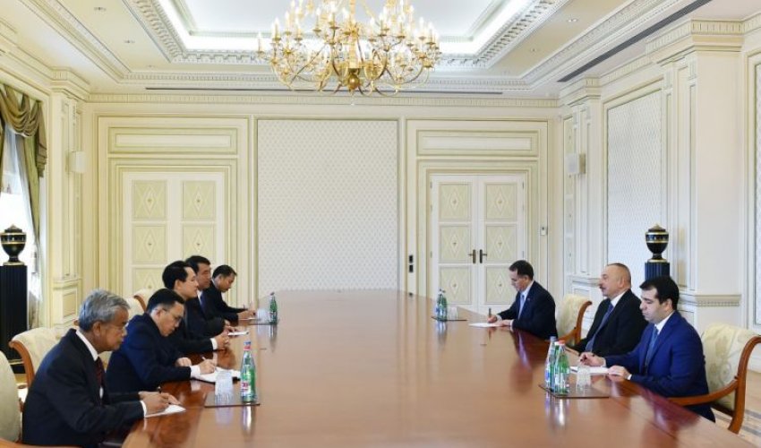 Prezident İlham Əliyev Laosun XİN başçısını qəbul edib