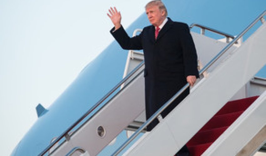 Donald Tramp ilk dəfə Fransaya səfərə gəlib