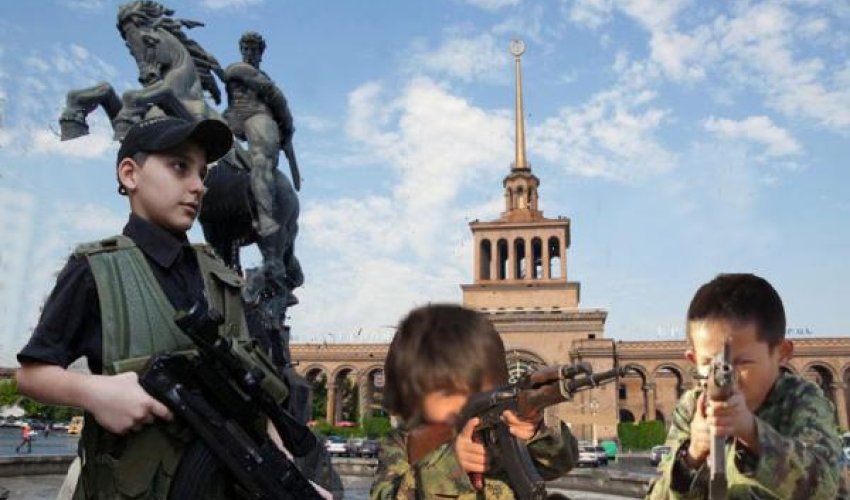 Erməni uşaqların Azərbaycana hücumu