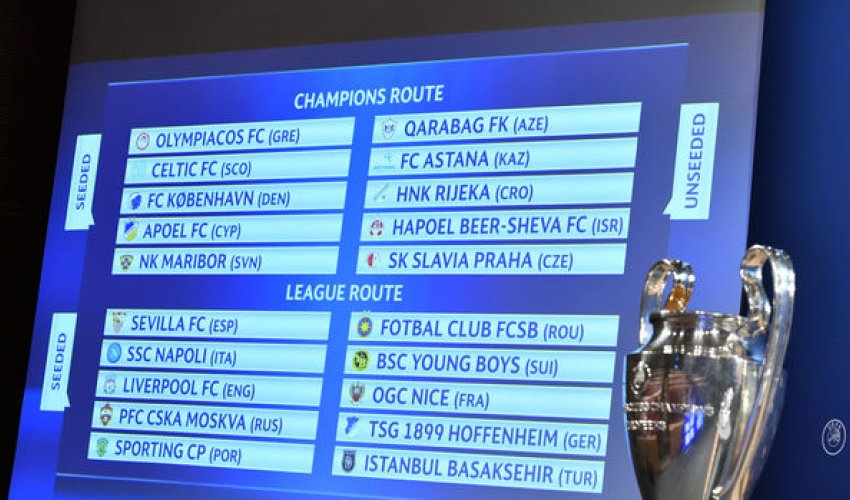 “Qarabağ”ın rəqibi müəyyənləşdi - Püşkatma