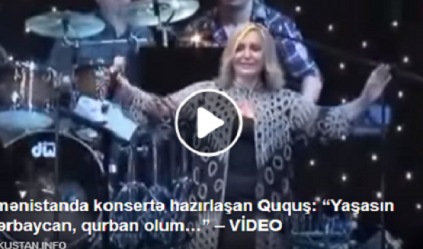 Ermənistanda konsertə hazırlaşan Ququş: “Yaşasın Azərbaycan”  - VİDEO