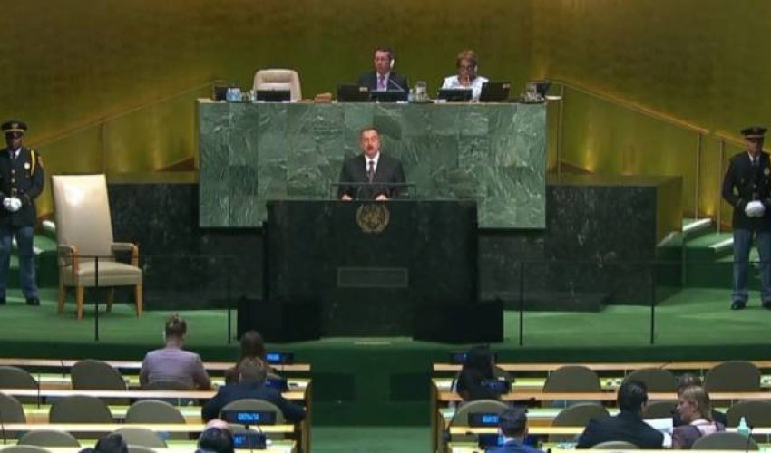 İlham Əliyev BMT-də Zəhranın qətlindən danışdı