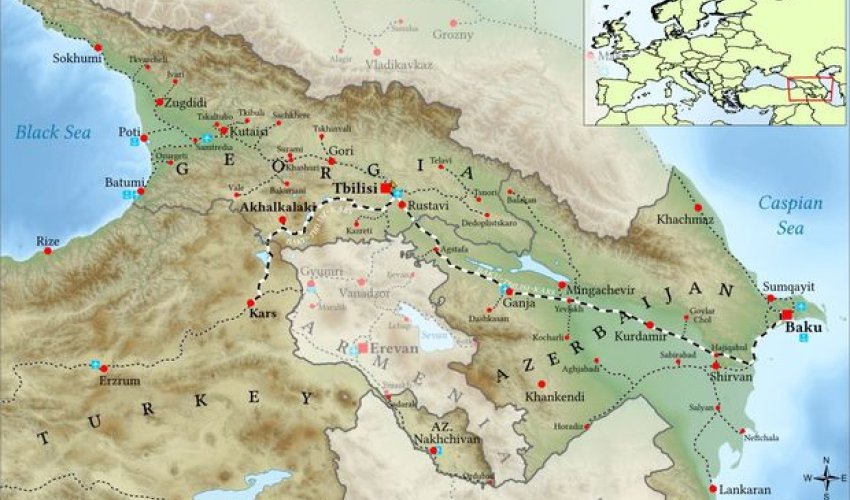 Bakı-Tbilisi-Qars dəmir yolu xətti bu gündən işə düşür