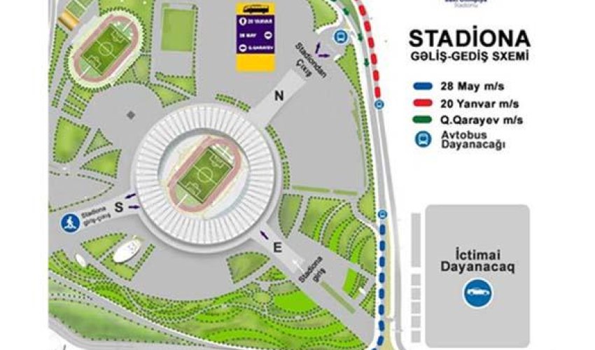 Bakı Olimpiya Stadionu azarkeşlərə müraciət etdi