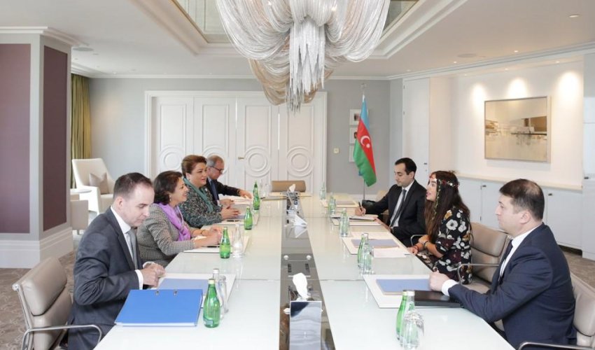 Leyla Əliyeva UNICEF-in regional direktoru ilə görüşüb