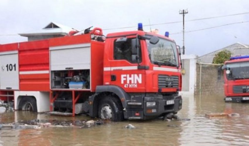 Binəqədini su basdı - FOTO