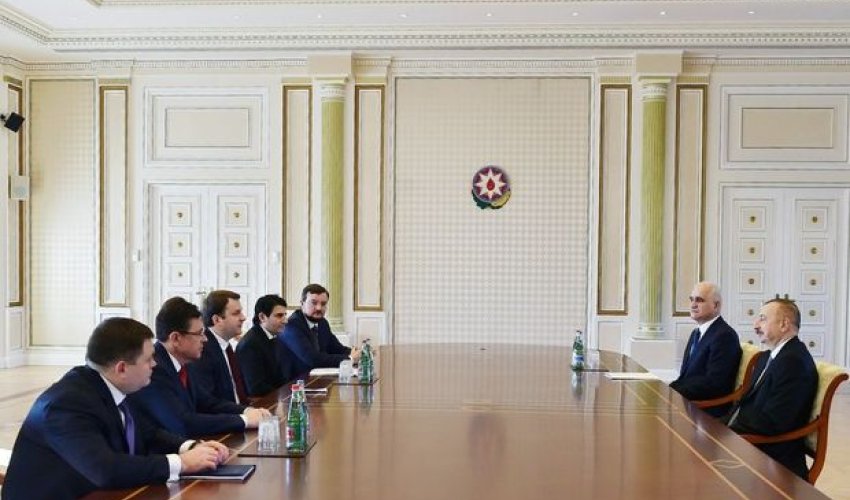 İlham Əliyev rusiyalı naziri qəbul edib