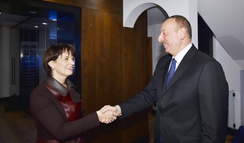 Azərbaycan və İsveçrə prezidentləri Davosda görüşəcək