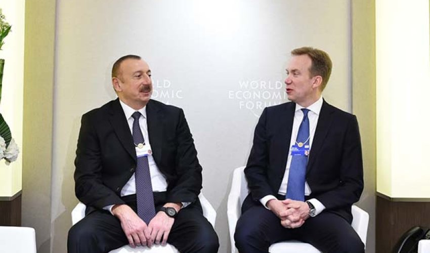 Prezident Davosda Qarabağdan danışdı