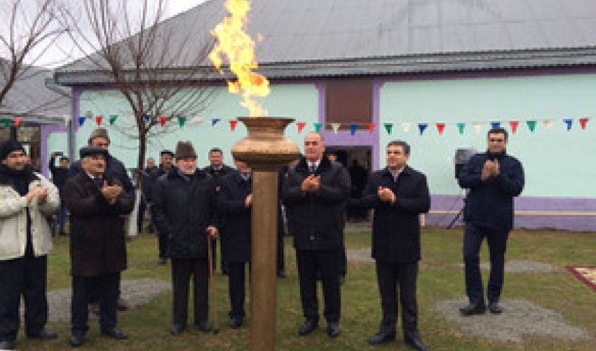 Azərbaycanda daha bir kəndə qaz verilib