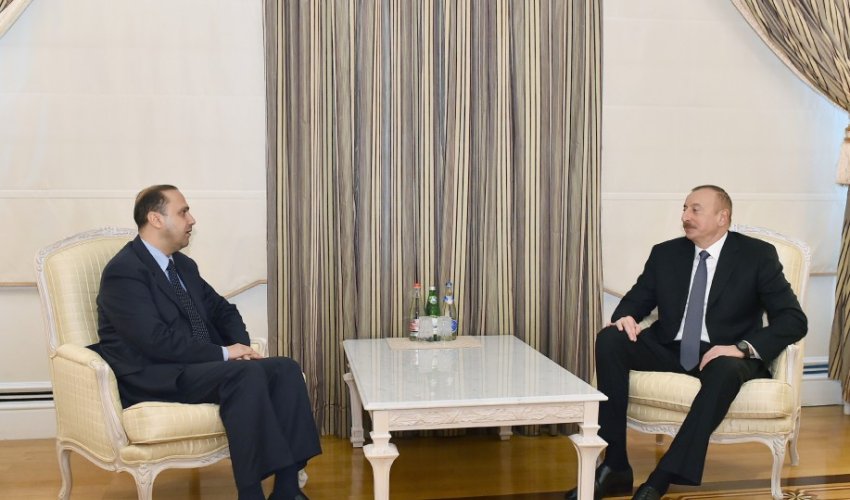 İlham Əliyev İordaniyanın dövlət nazirini qəbul edib