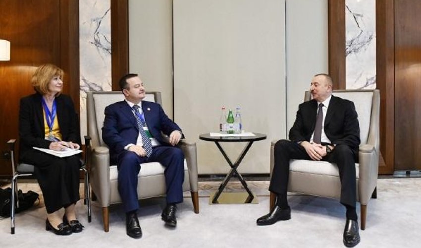 İlham Əliyev Serbiyanın XİN başçısı ilə görüşdü