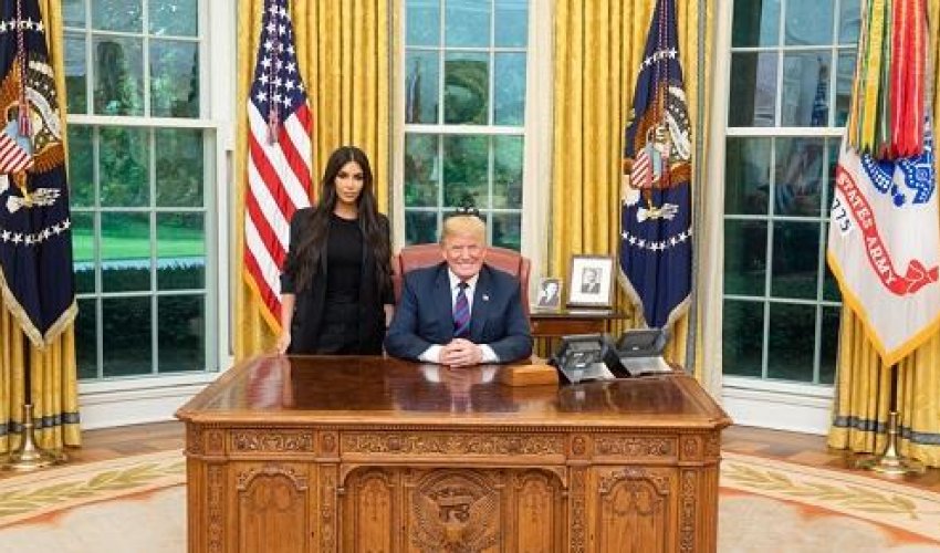 Tramp Kardaşyanla görüşdü - Foto