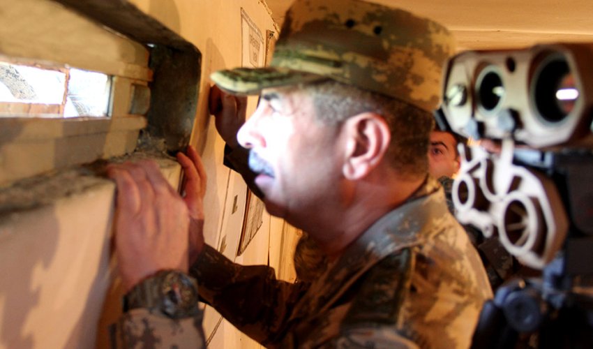 Zakir Həsənov ön xətdə - FOTOLAR