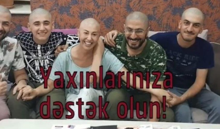 İlqar Mikayıloğlunun xanımı başını keçəl etdi - Ailəsi dəstək oldu+Video