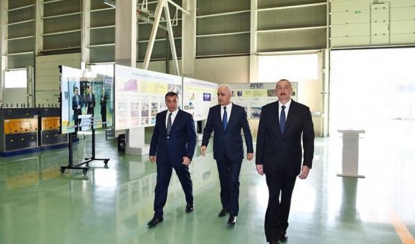 Prezidentlər Sumqayıtda: yeni zavod açıldı