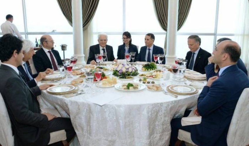 Novruz Məmmədov Mattarella ilə birgə nahar edib