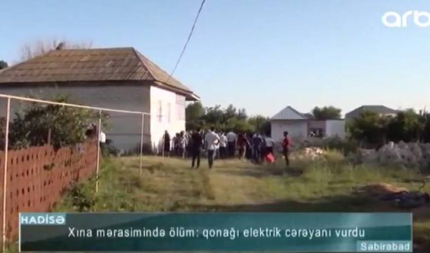 Xınayaxdı mərasiminə gələn qonaq öldü — VİDEO Xınayaxdı mərasiminə gələn qonaq öldü — VİDEO