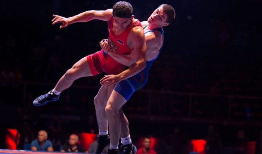 Güləşçimiz erməni idmançıya belə qalib gəldi - VİDEO