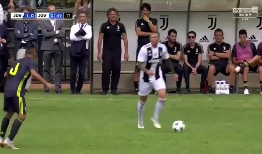 У Роналду ушло восемь минут на первый гол за «Ювентус» - ВИДЕО