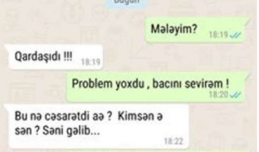 Sevgilisindən gələn mesajı QARDAŞI GÖRDÜ - Sevgilisindən gələn mesajı QARDAŞI GÖRDÜ -