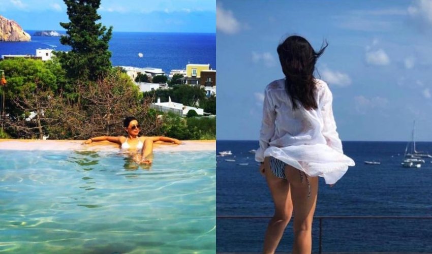 Azərbaycanlı model ad gününü belə keçirir - FOTOLAR