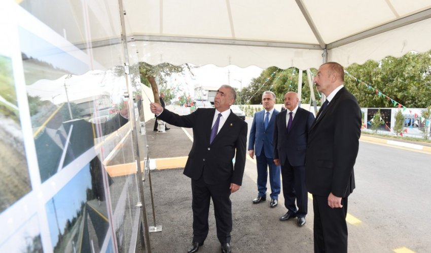 İlham Əliyev Masallıda daha bir yolun AÇILIŞINDA